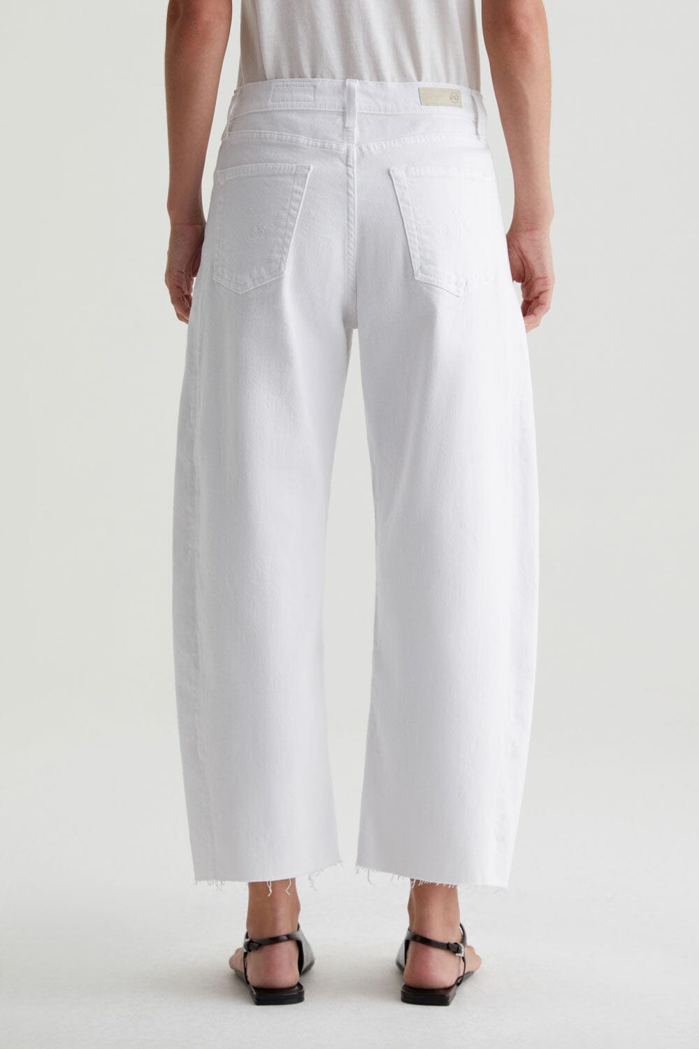 Hattie Barrel Leg Crop Jeans-Denim-Uniquities