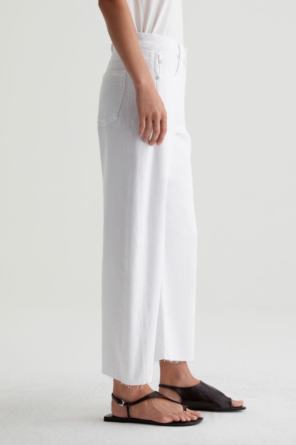 Hattie Barrel Leg Crop Jeans-Denim-Uniquities