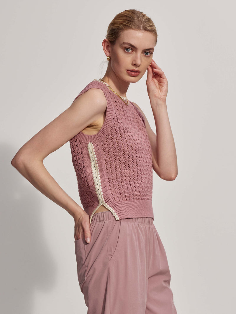 Delaney Knit Vest-Sweaters-Uniquities