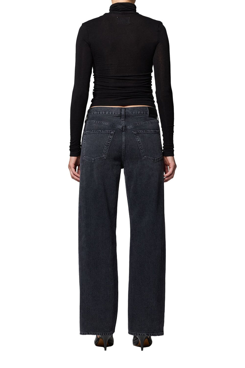 Lindz Low Rise Easy Straight Tuxedo Jeans-Denim-Uniquities