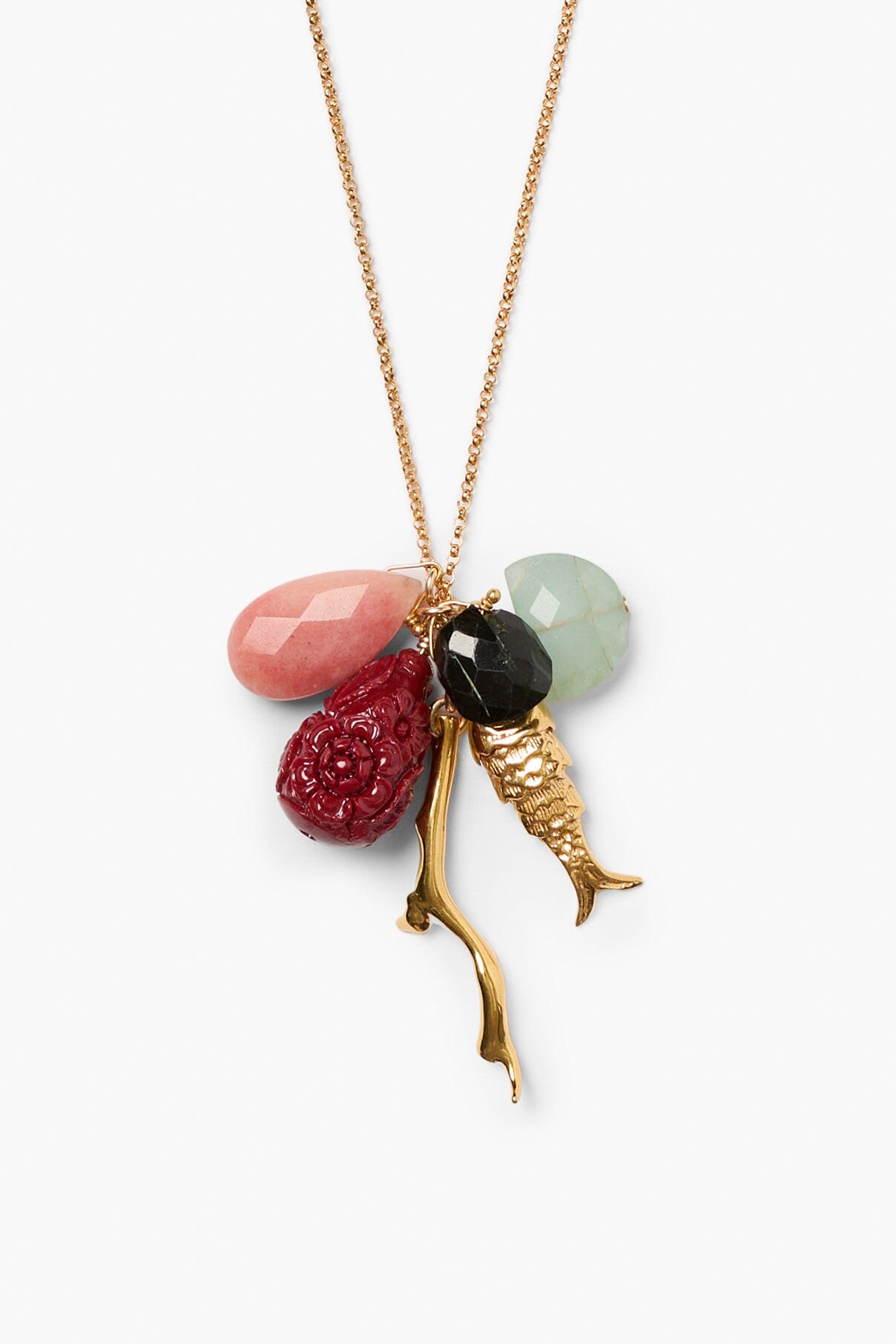 Anemone Charm Necklace-Jewelry-Uniquities
