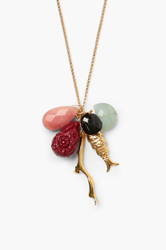 Anemone Charm Necklace-Jewelry-Uniquities