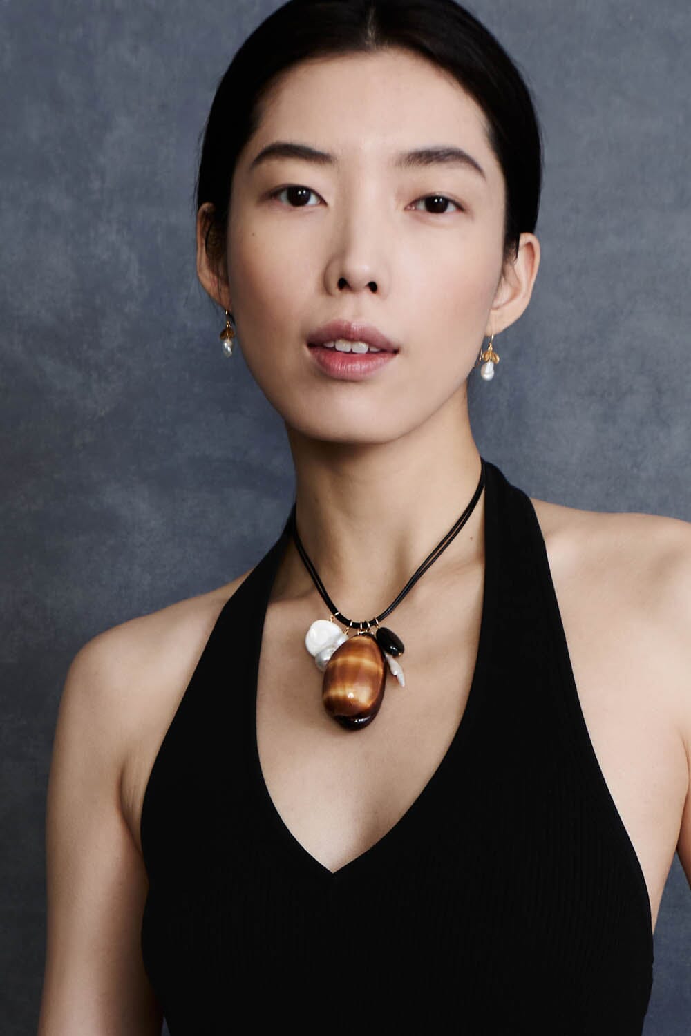 Cowrie Leather Charm Necklace-Jewelry-Uniquities