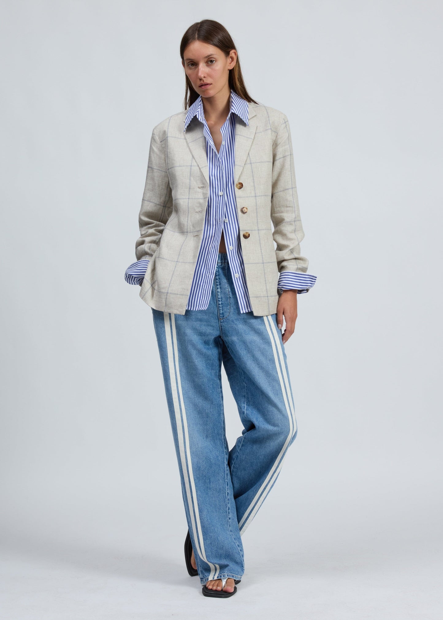 Chappell Plaid Blazer-Jackets-Uniquities