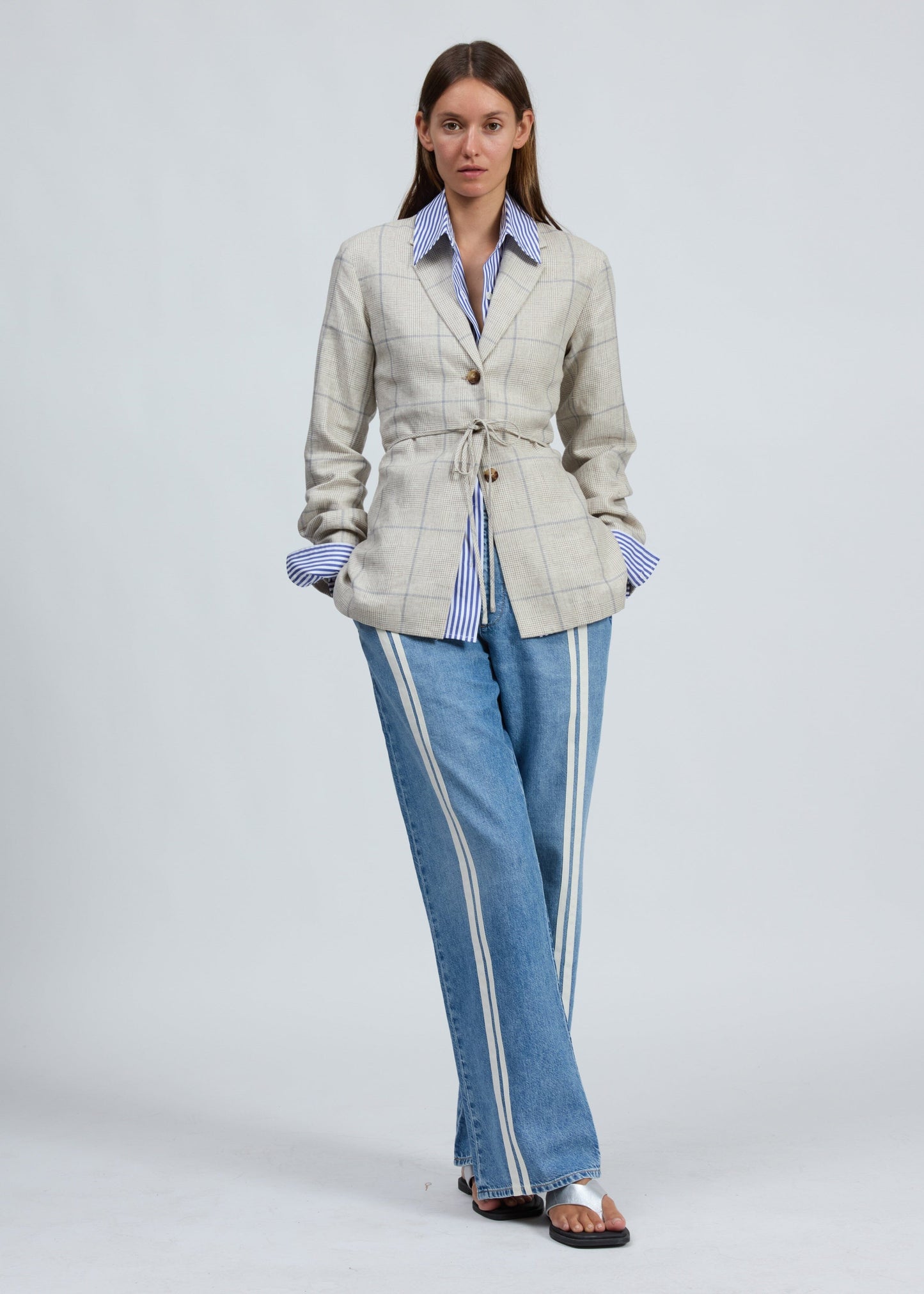 Chappell Plaid Blazer-Jackets-Uniquities