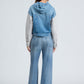 Miramar Terry Pull On Wide Leg-Denim-Uniquities