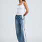 Miramar Terry Pull On Wide Leg-Denim-Uniquities