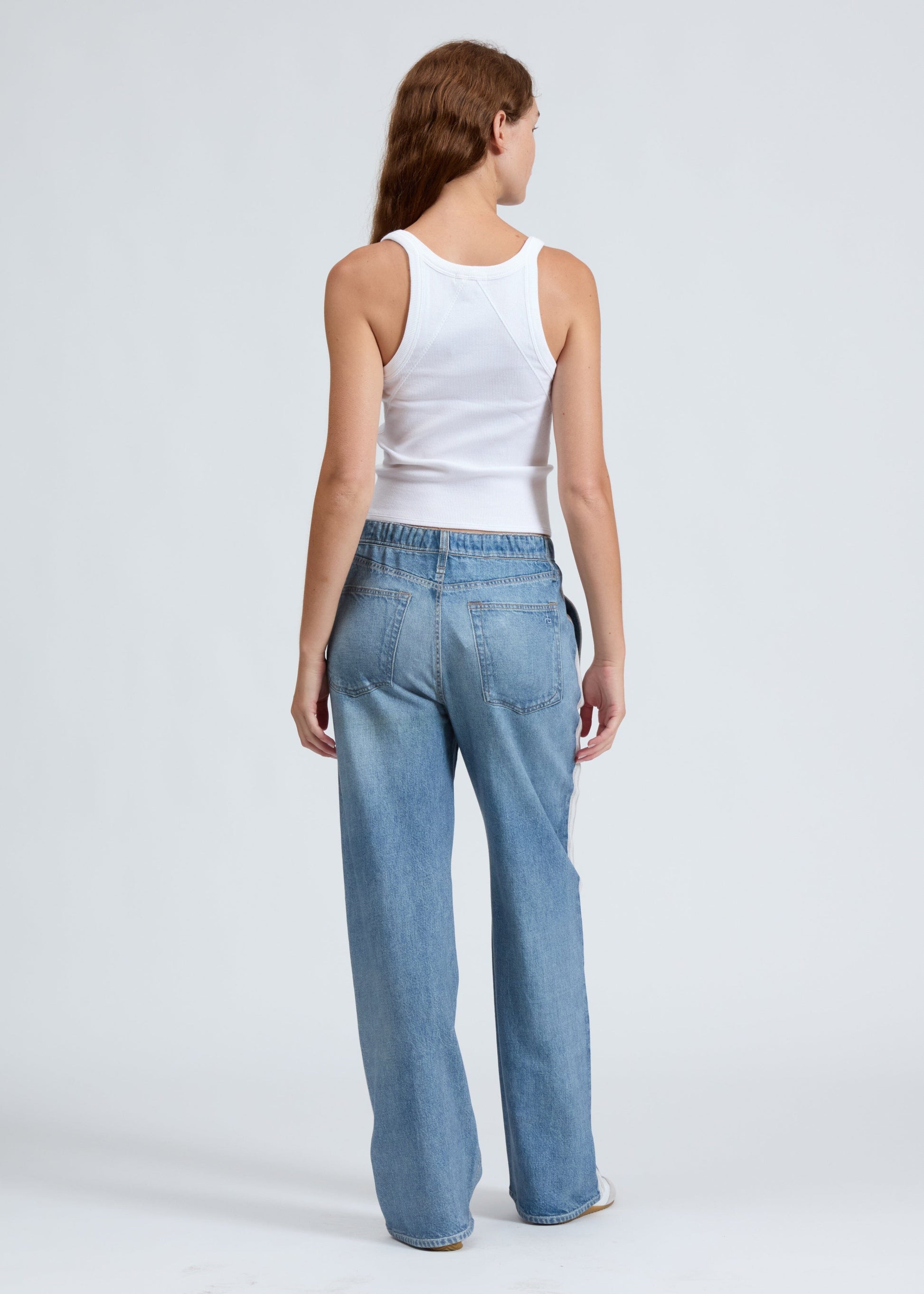 Miramar Terry Pull On Wide Leg-Denim-Uniquities
