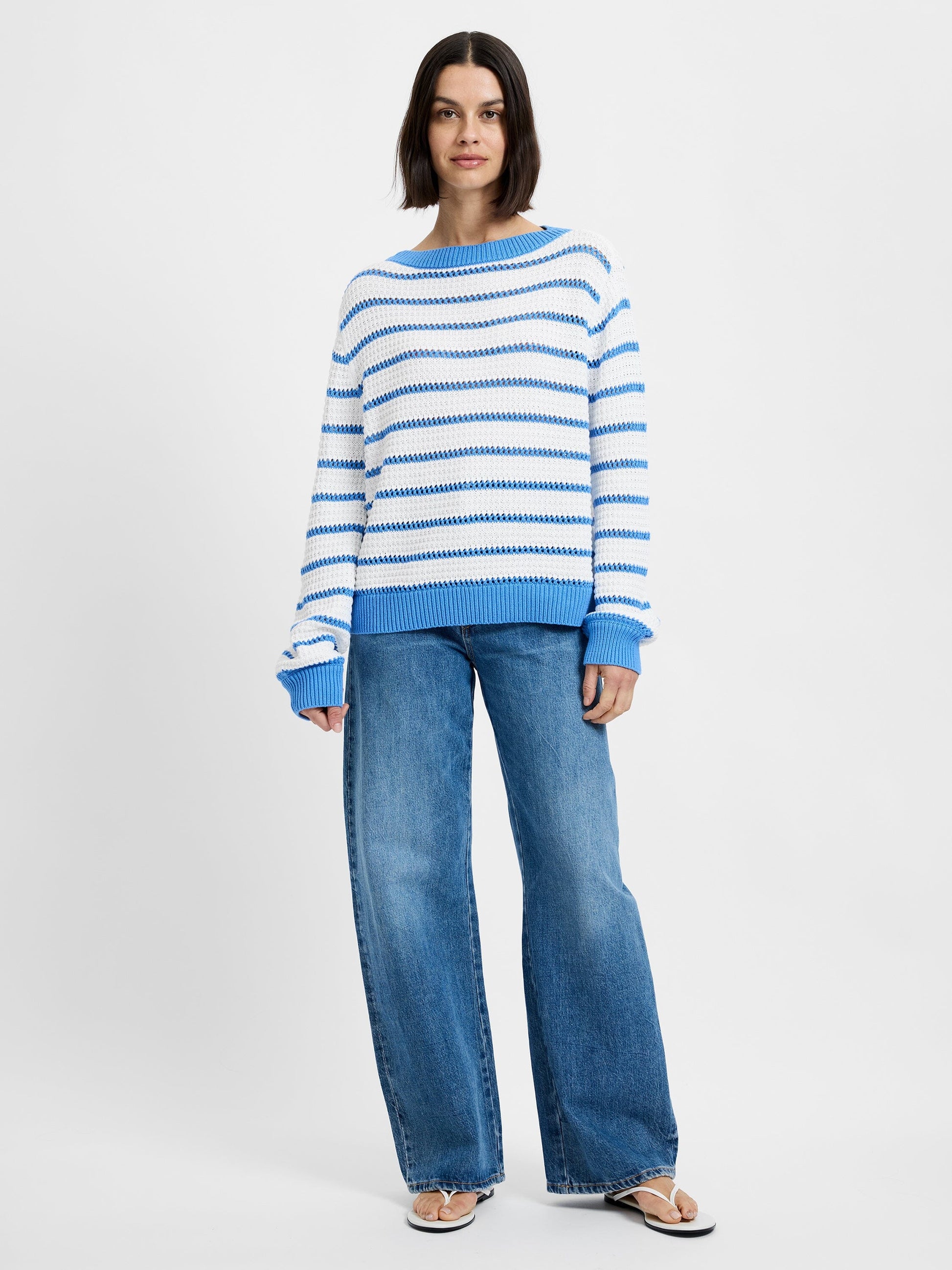 Teddy Stripe Pullover Sweaters French Connection 