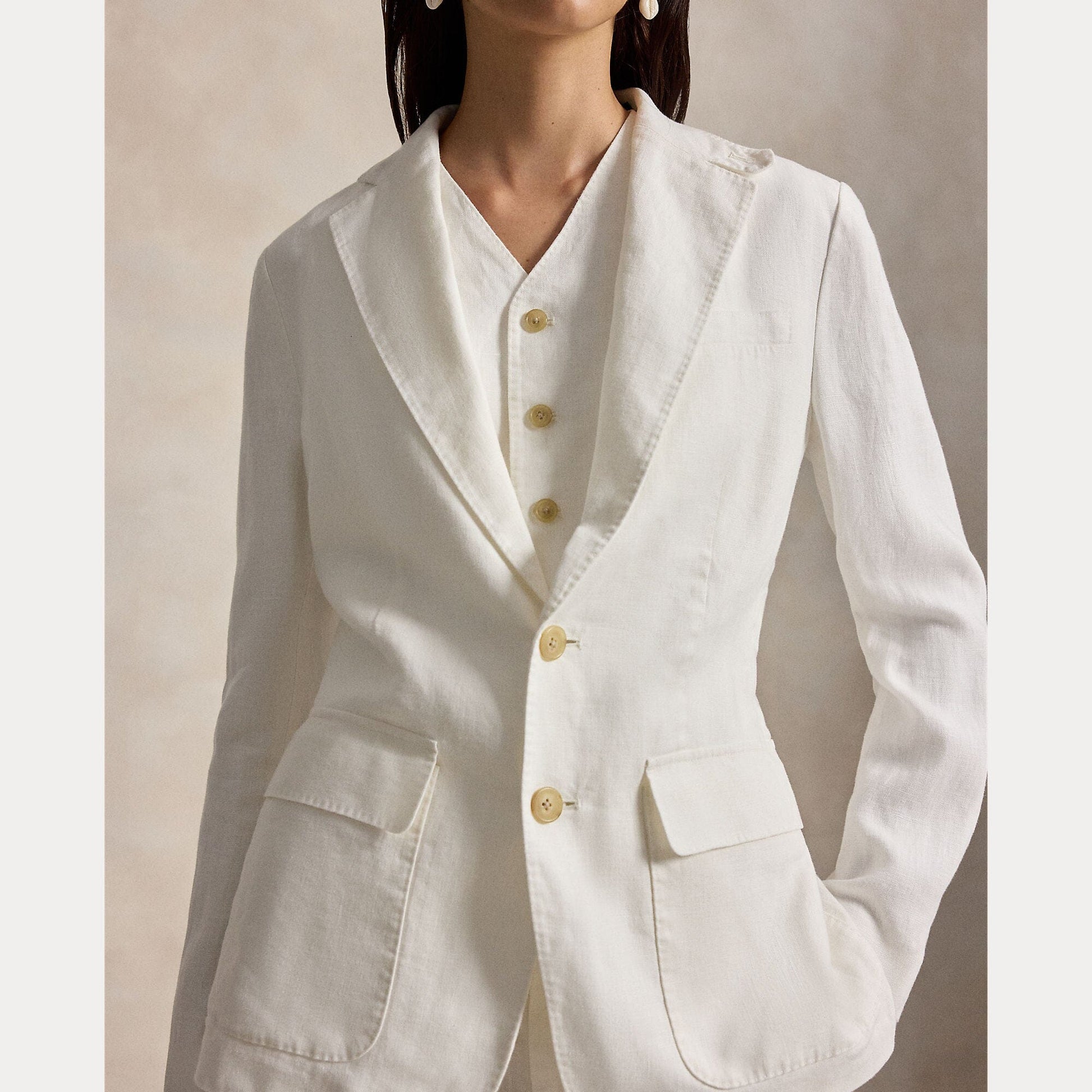 Linen Woven Blazer-Jackets-Uniquities