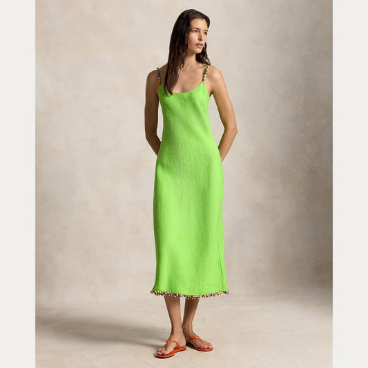 Linen Slip Dress-Dresses-Uniquities