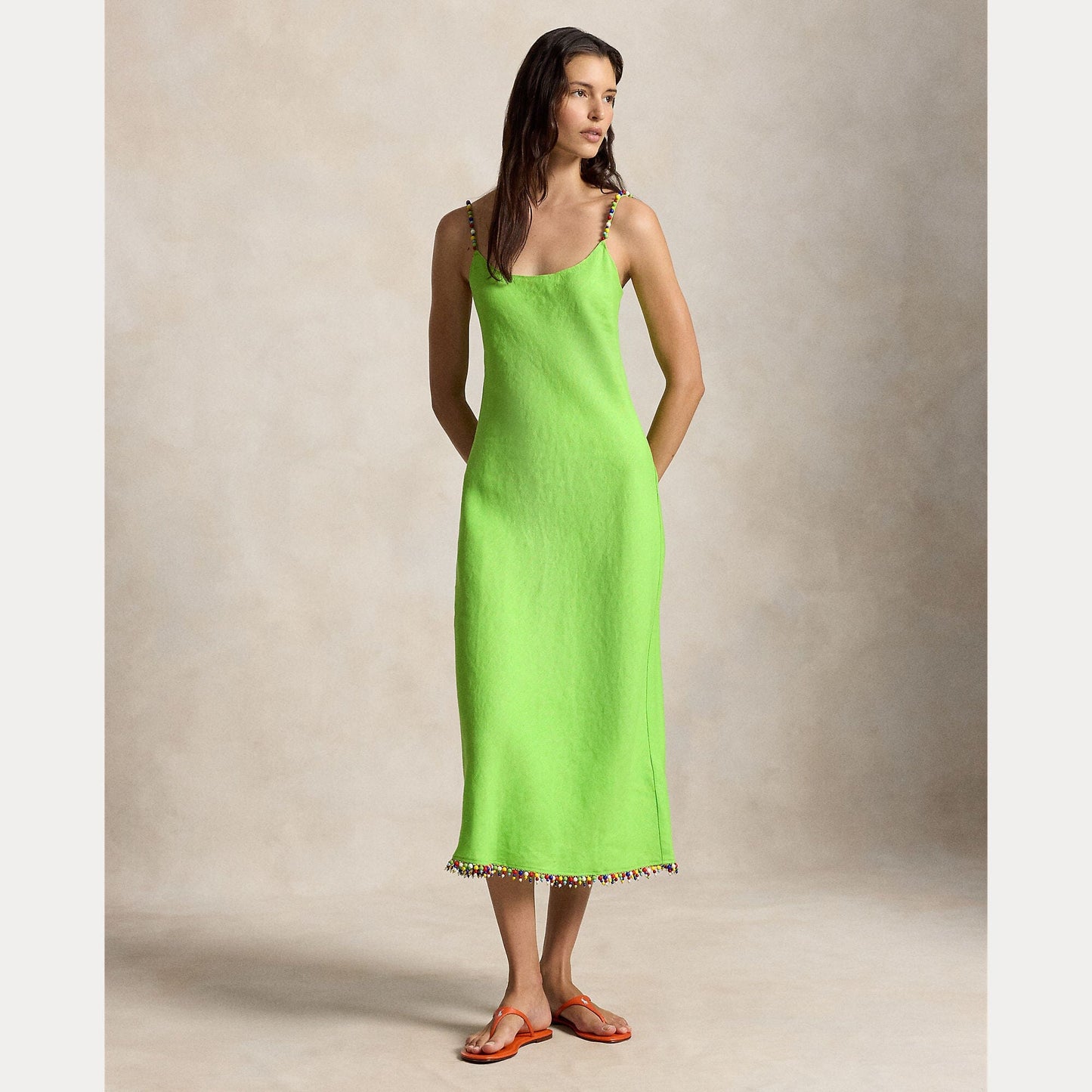 Linen Slip Dress-Dresses-Uniquities