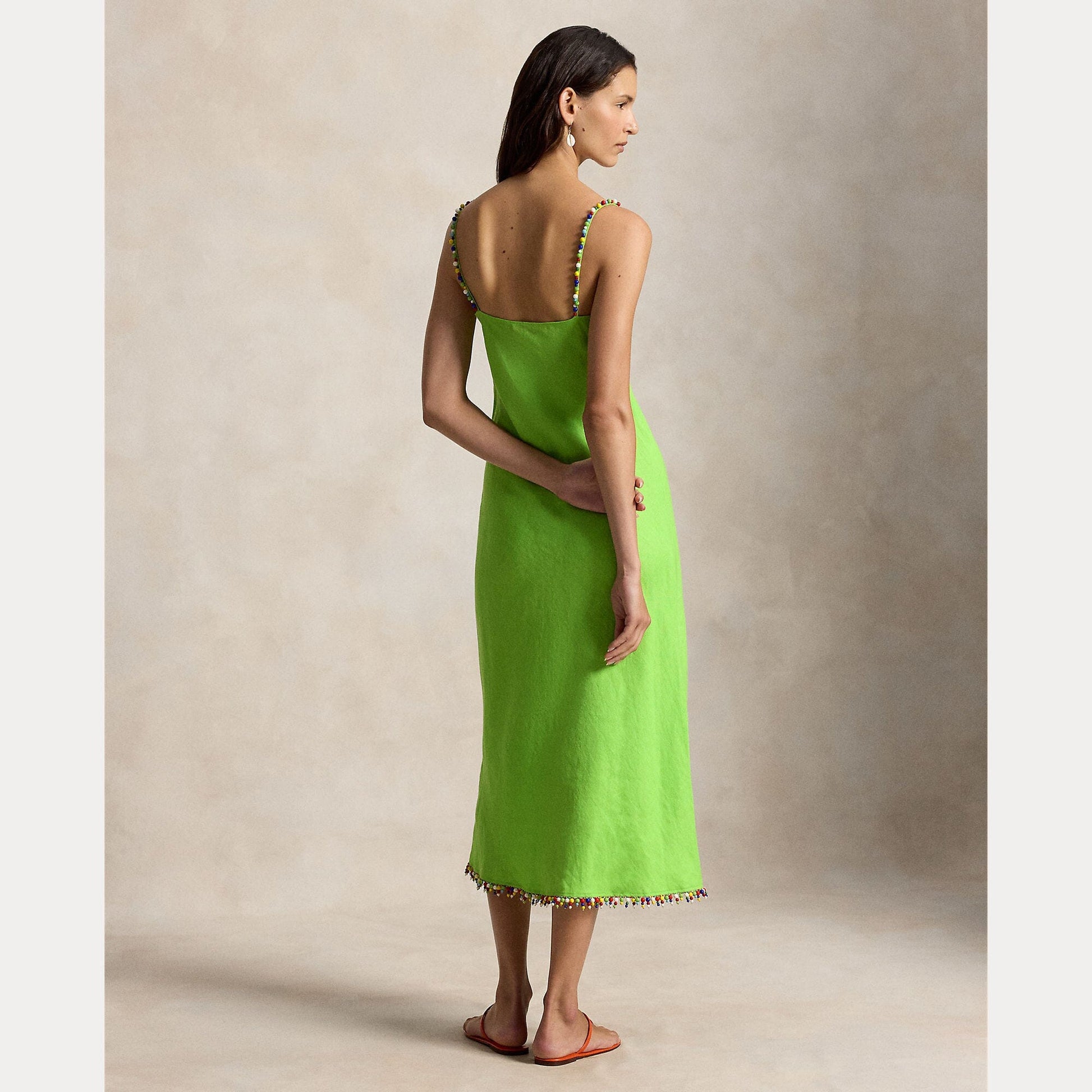 Linen Slip Dress-Dresses-Uniquities