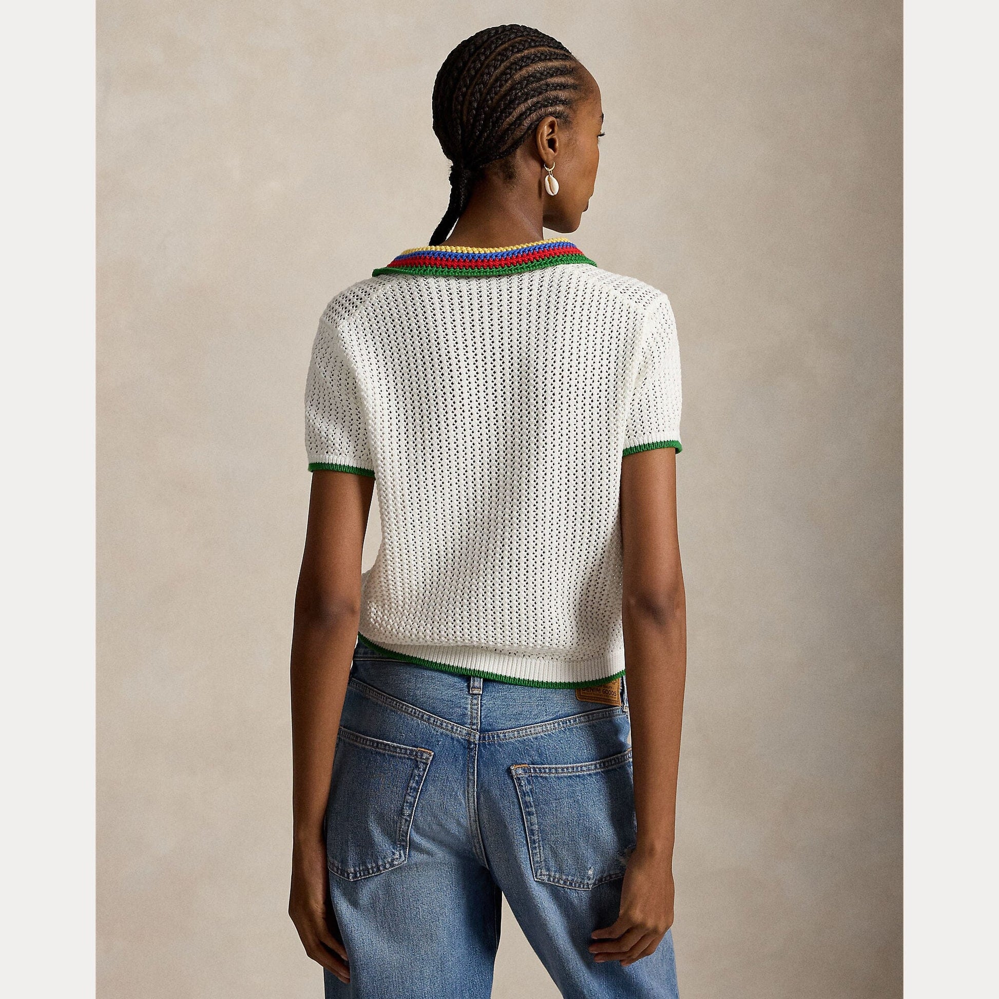 Polo Collar Sweater-Tops/Blouses-Uniquities