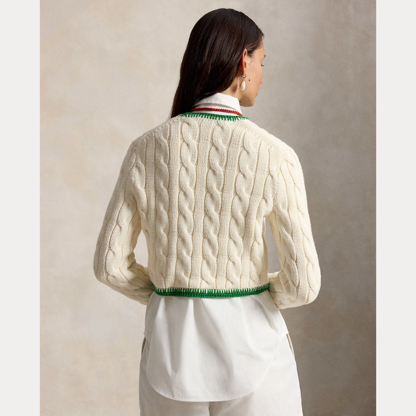 Cotton Long Sleeve Crew Neck Cardigan-Sweaters-Uniquities