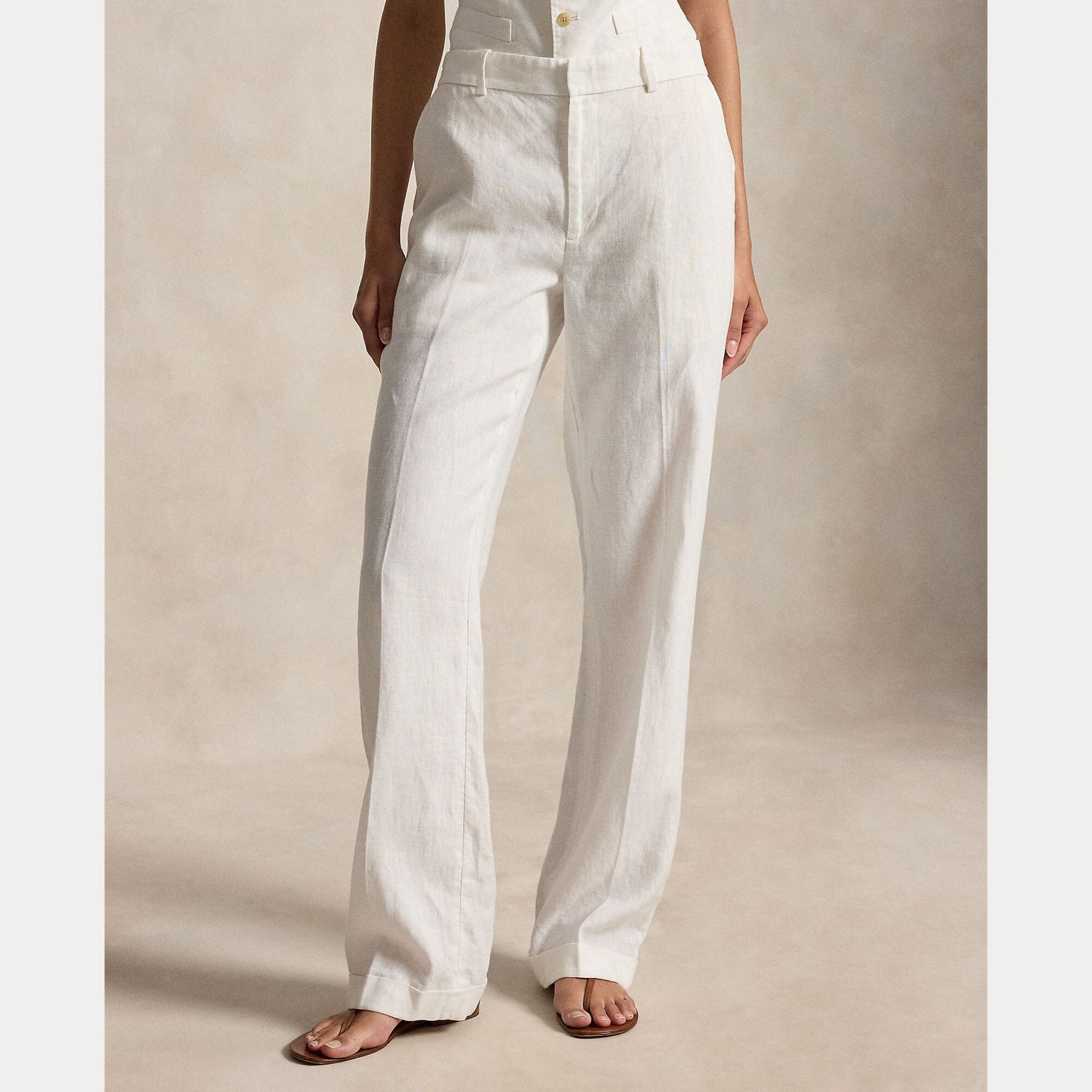 Linen Straight Pant-Bottoms-Uniquities
