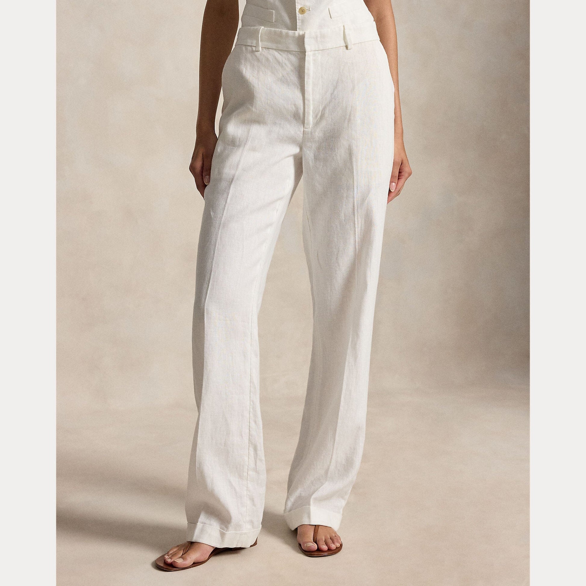 Linen Straight Pant-Bottoms-Uniquities