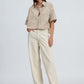 Marin Short Sleeve Stripe Shirt-Tops/Blouses-Uniquities