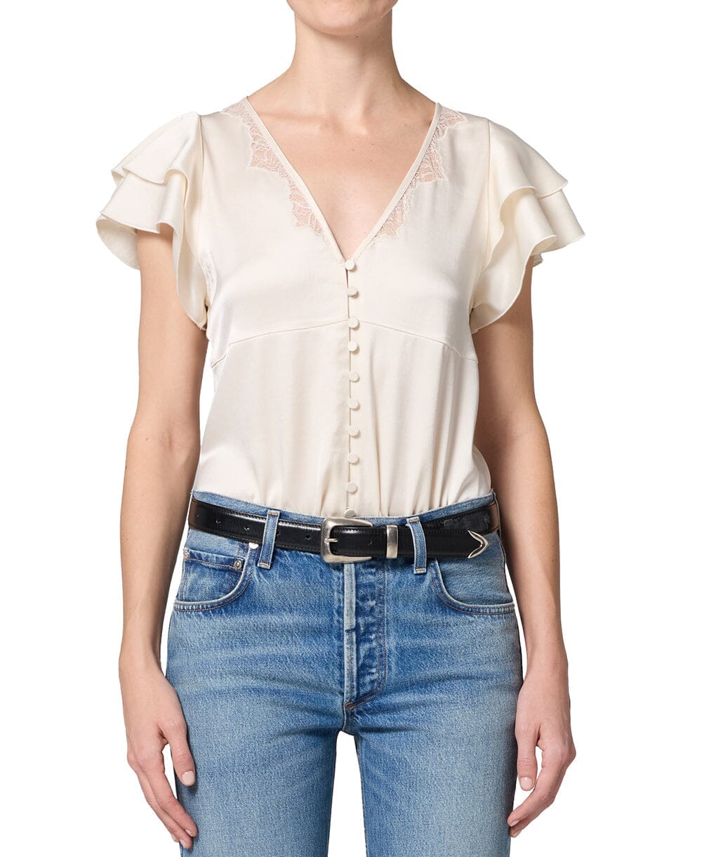 Lola Flutter Lace Sleeve Top Tops/Blouses Citizens of Humanity 
