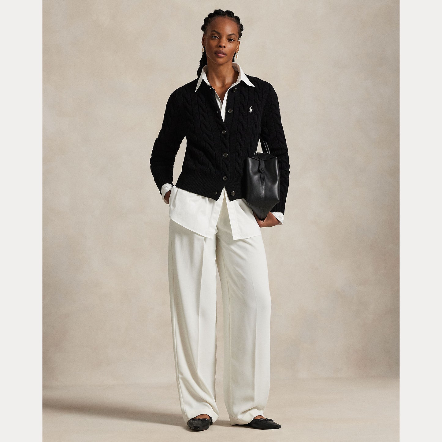 Long Sleeve Crewneck Cardigan