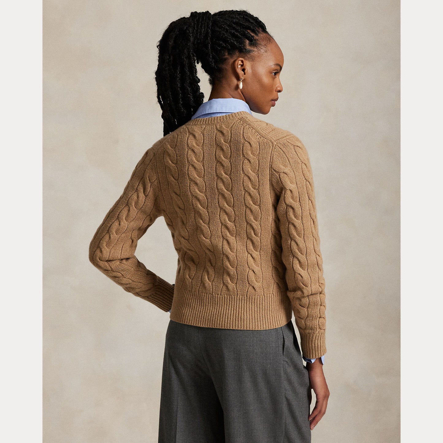 Long Sleeve Crewneck Cardigan