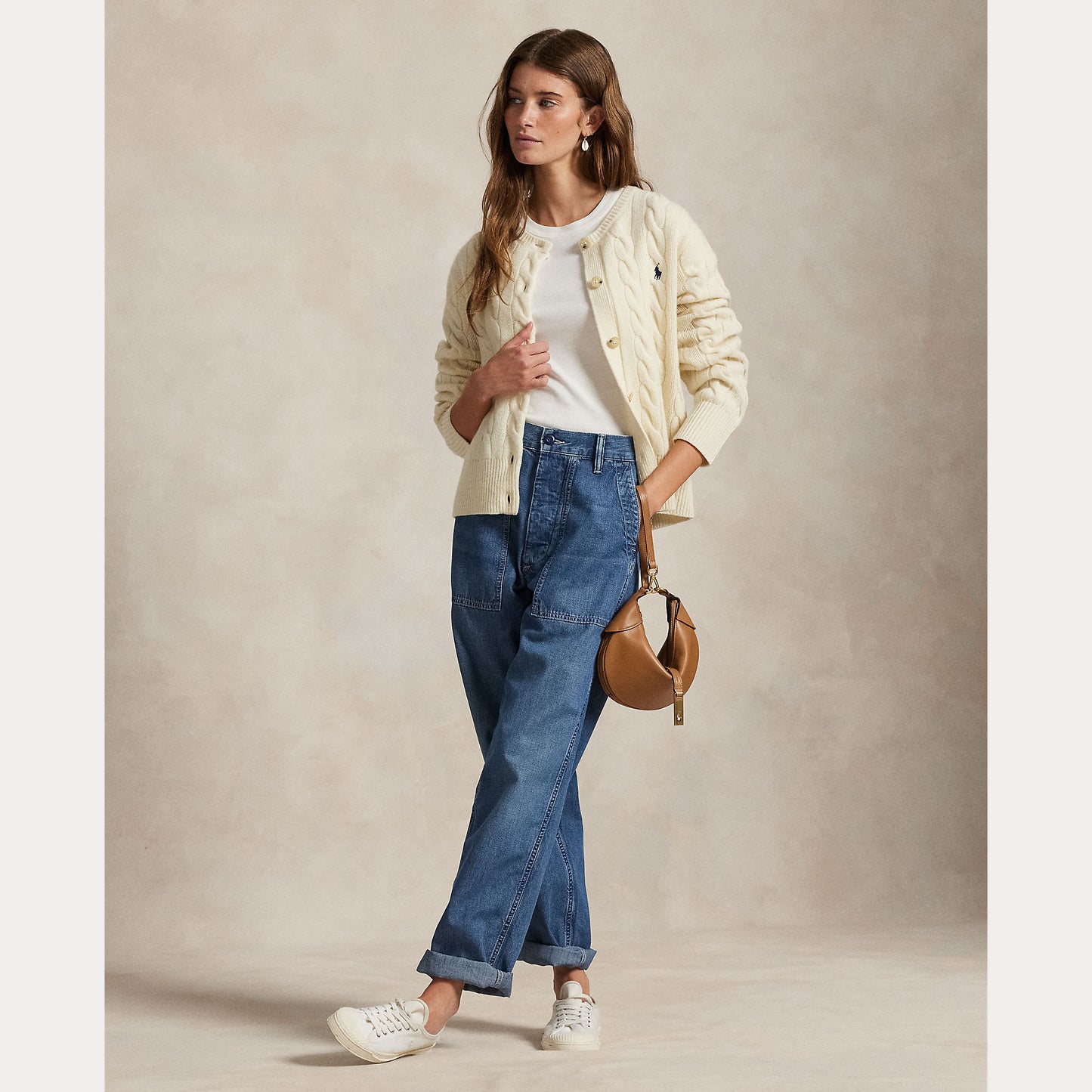 Long Sleeve Crewneck Cardigan