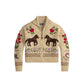 Long Sleeve Crewneck Horse Cardigan-Sweaters-Uniquities