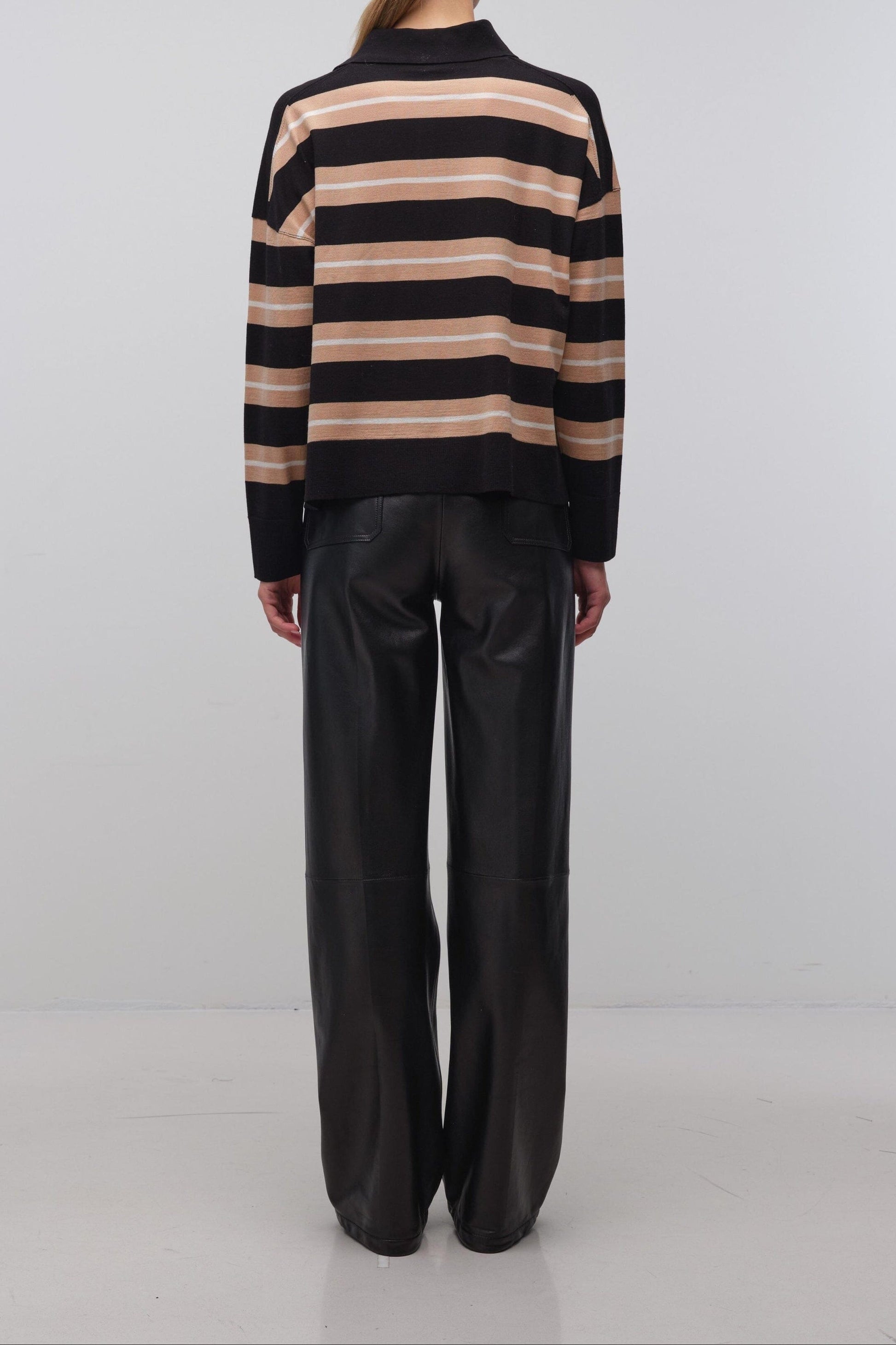 Thames Long Sleeve Polo Sweaters Simkhai 