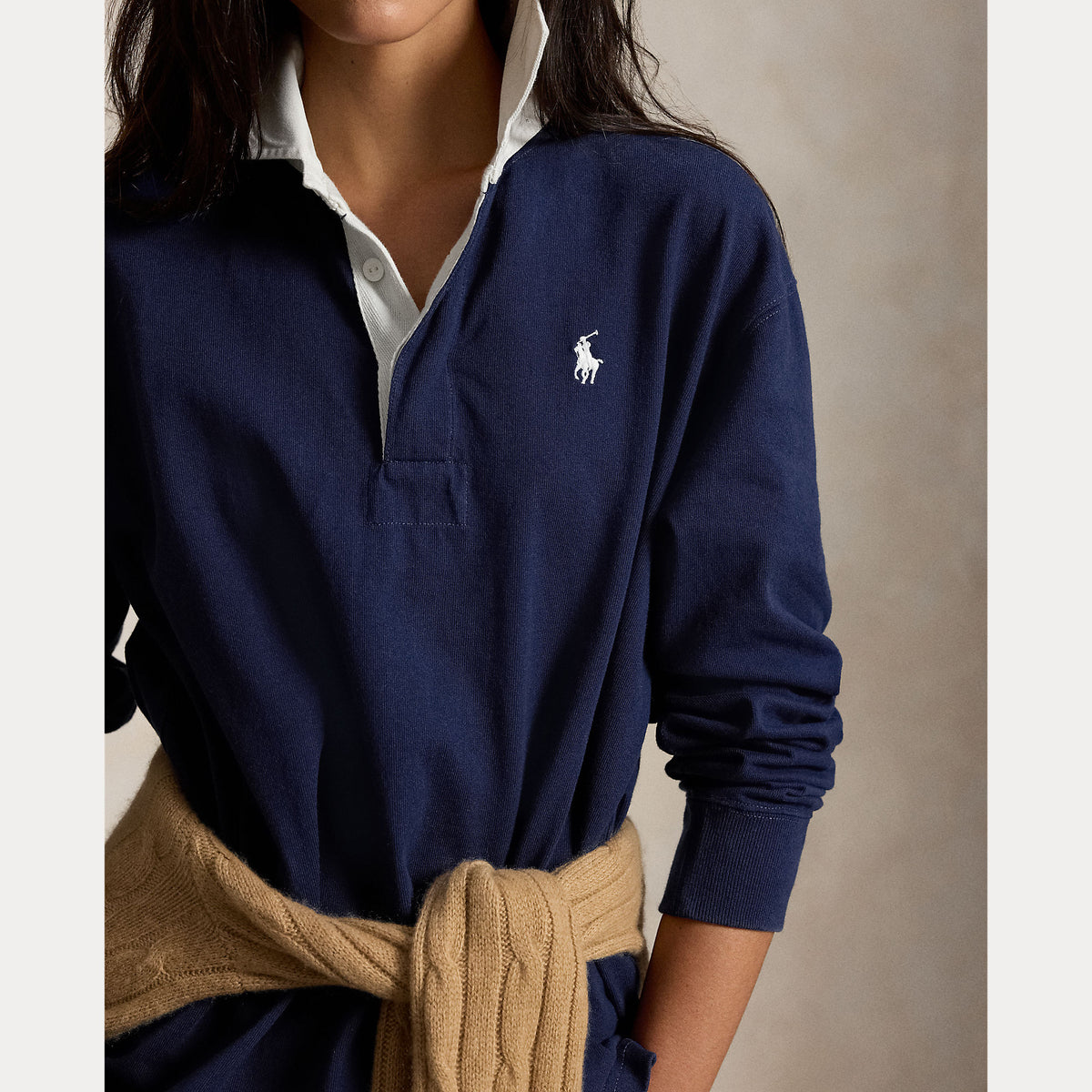 Oversize Cotton Rugby Shirt