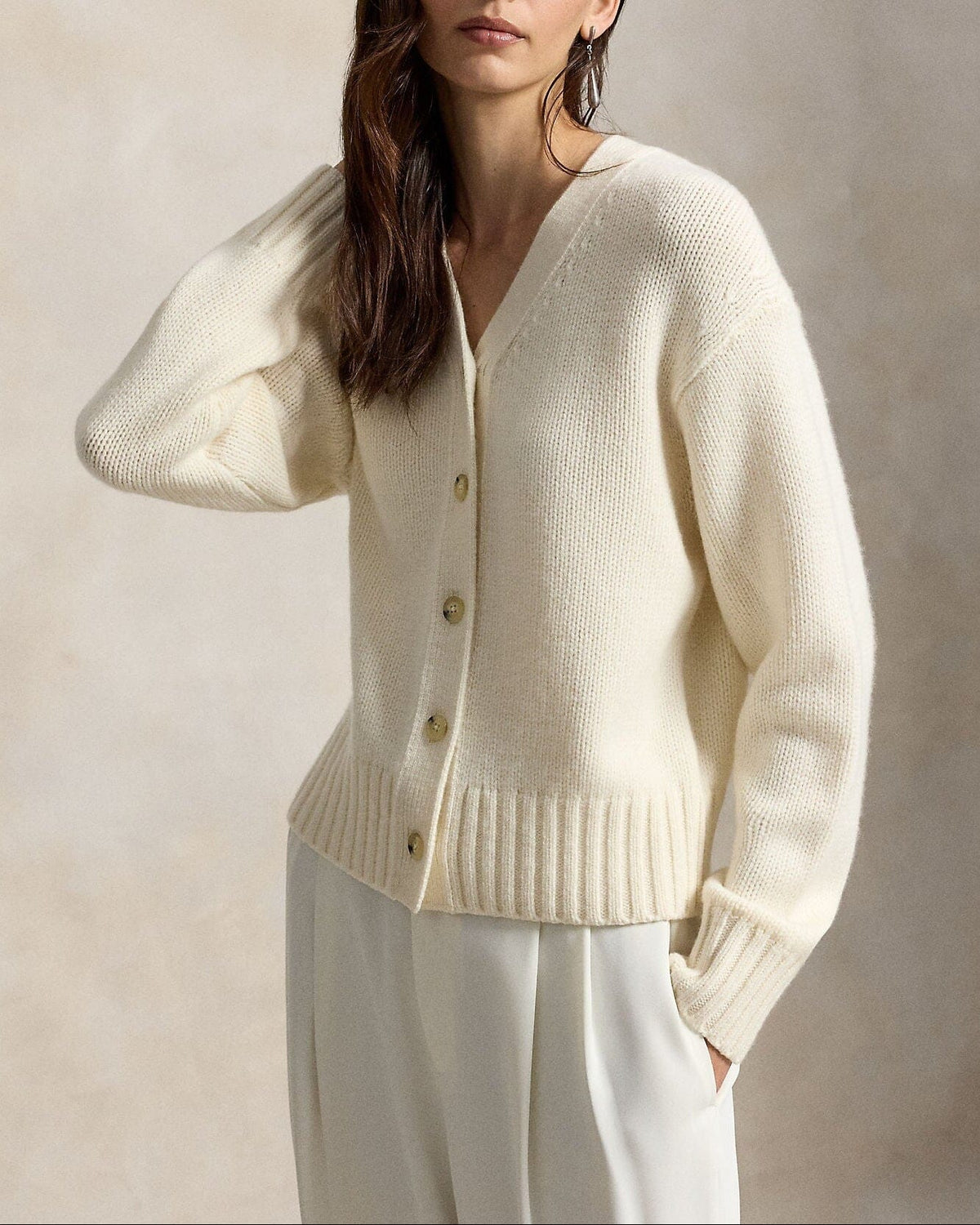 Cashmere Ls V-neck Cardigan by Ralph Lauren - Image 2