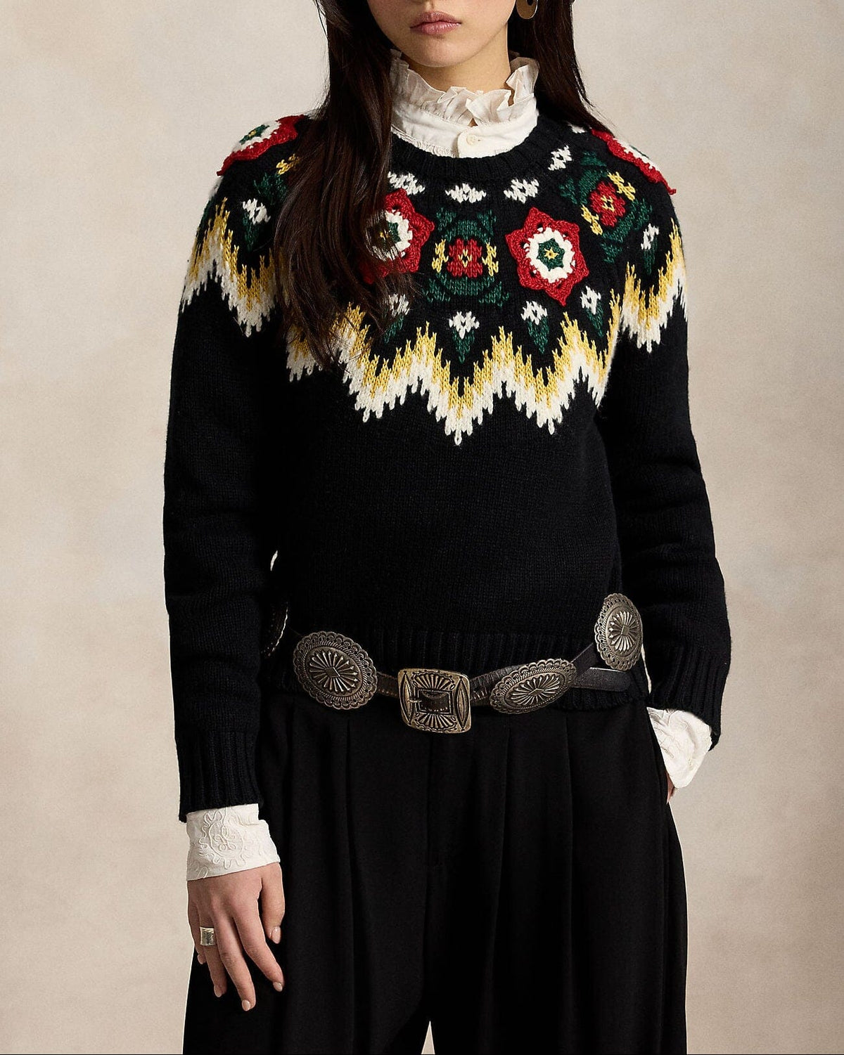 Fairisle Crewneck Sweater by Ralph Lauren - Image 2