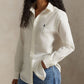 Long Sleeve Collared Sport Shirt by Ralph Lauren - Image 2