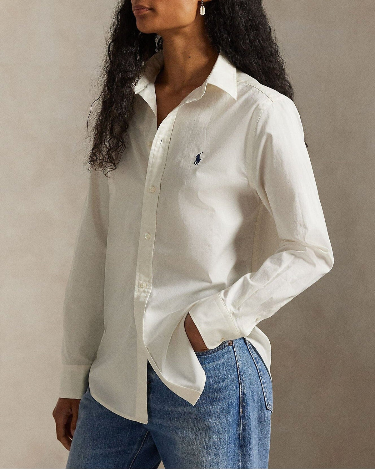 Long Sleeve Collared Sport Shirt by Ralph Lauren - Image 2