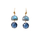 Labradorite & Crystal Earrings