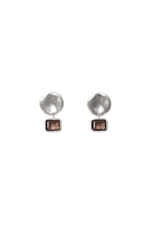 Smokey Quartz Earrings-Jewelry-Uniquities