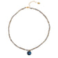 Blue Crystal Pendant Necklace