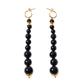 Graduated Onyx Drop Earrings