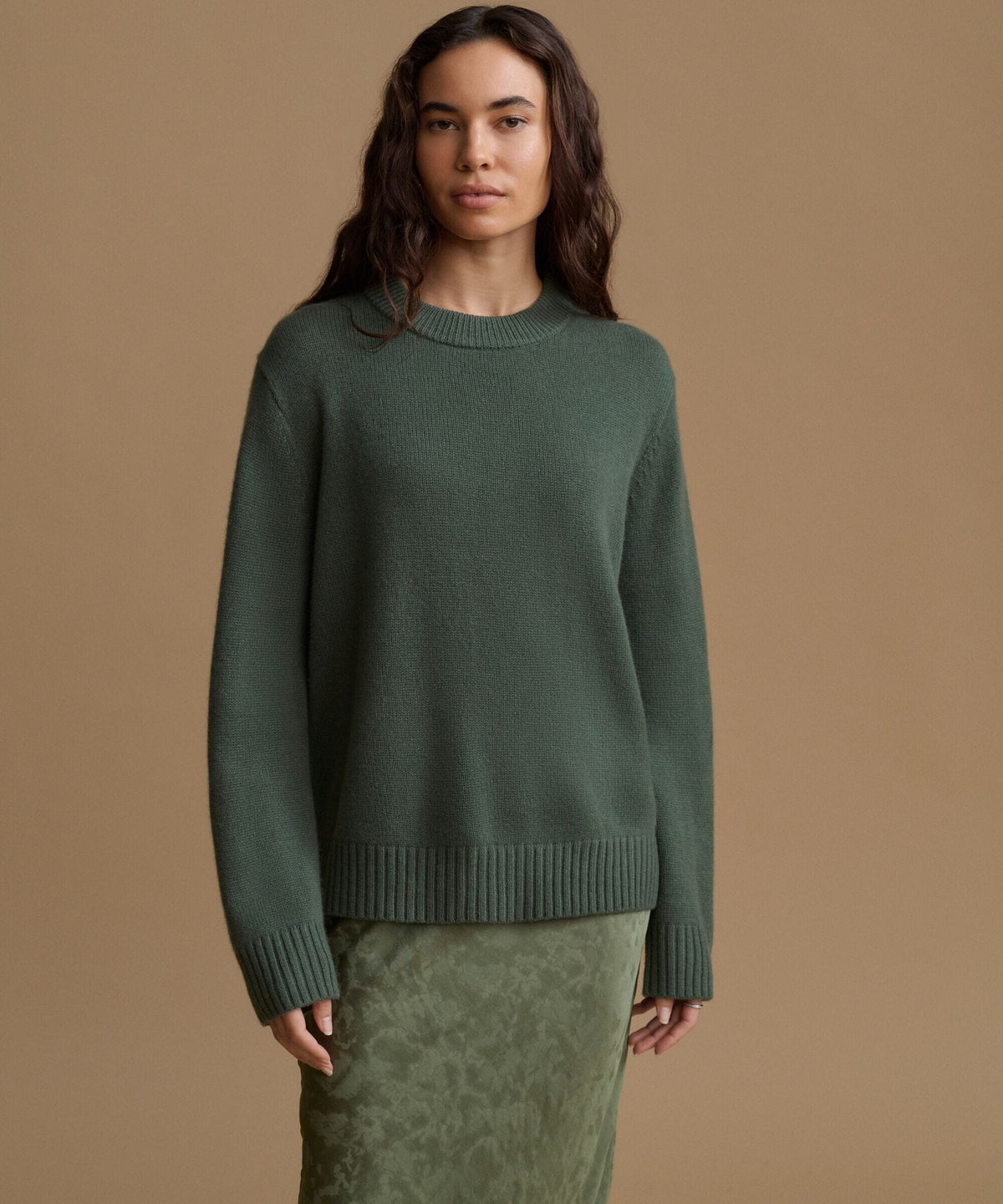 Cashmere Oversized Crew-Sweaters-Uniquities