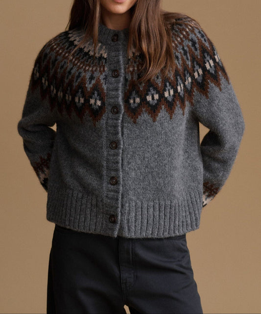 Thatcher Crewneck Cardigan-Sweaters-Uniquities