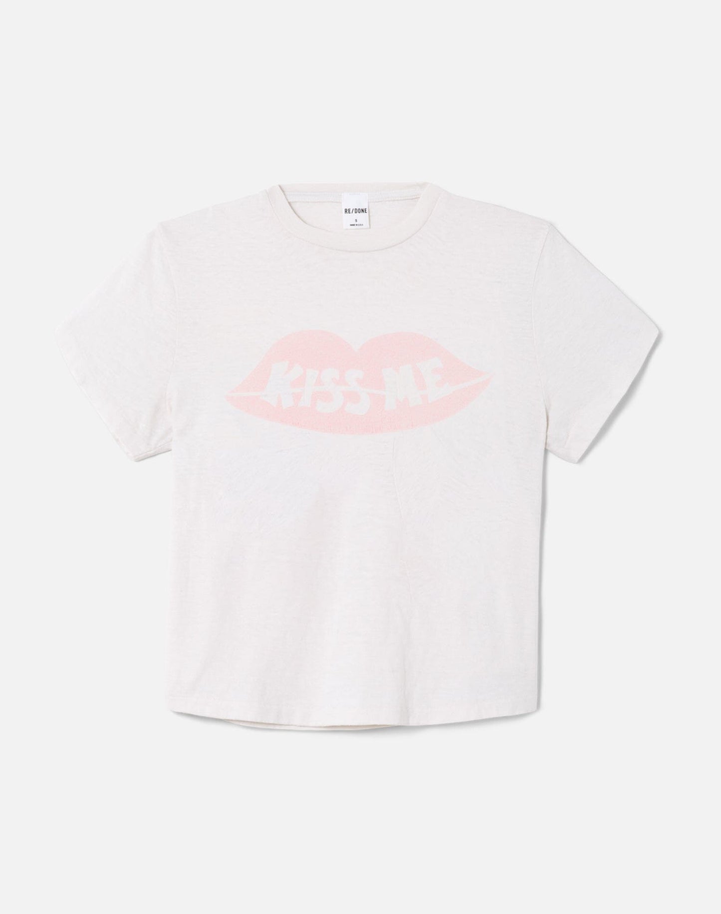 50's Boxy Tee Kiss Me-Tee Shirts-Uniquities