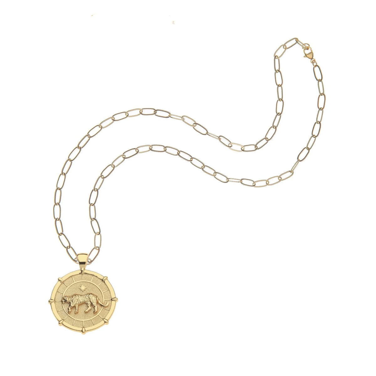 Strong Tiger Coin Necklace by Jane Win - Image 1