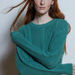 Solid Shaker Cable Crew-Sweaters-Uniquities