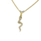 Pave Crystal Snake Necklace-Jewelry-Uniquities