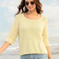 Calliope Scalloped Sweater-Sweaters-Uniquities