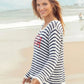 USA Stripe Crew-Sweaters-Uniquities