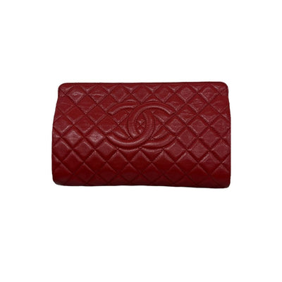 Vintage Red Chanel Clutch-Vintage Accessories-Uniquities