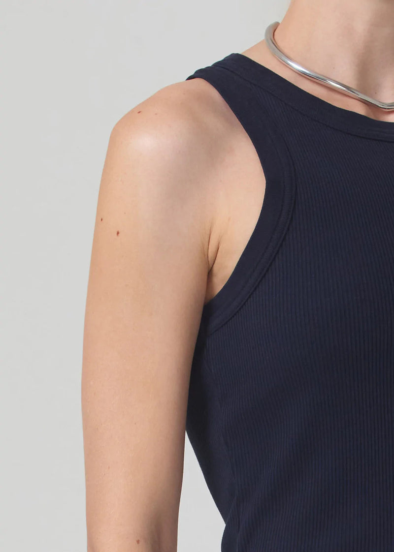 Isabel Rib Tank-Tops/Blouses-Uniquities