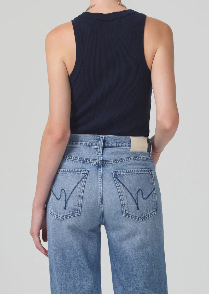 Isabel Rib Tank-Tops/Blouses-Uniquities