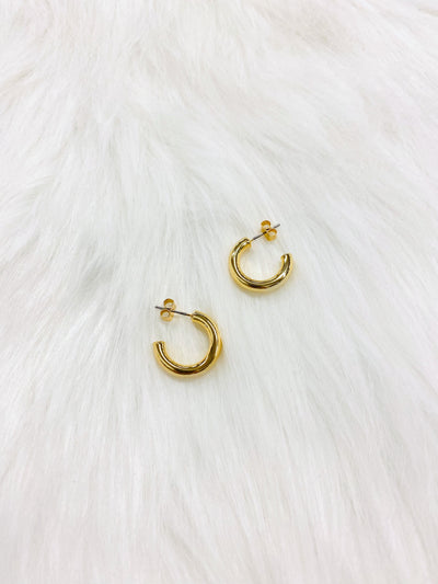 Mini Gold Hoop Earring-HOS Accessories-Uniquities