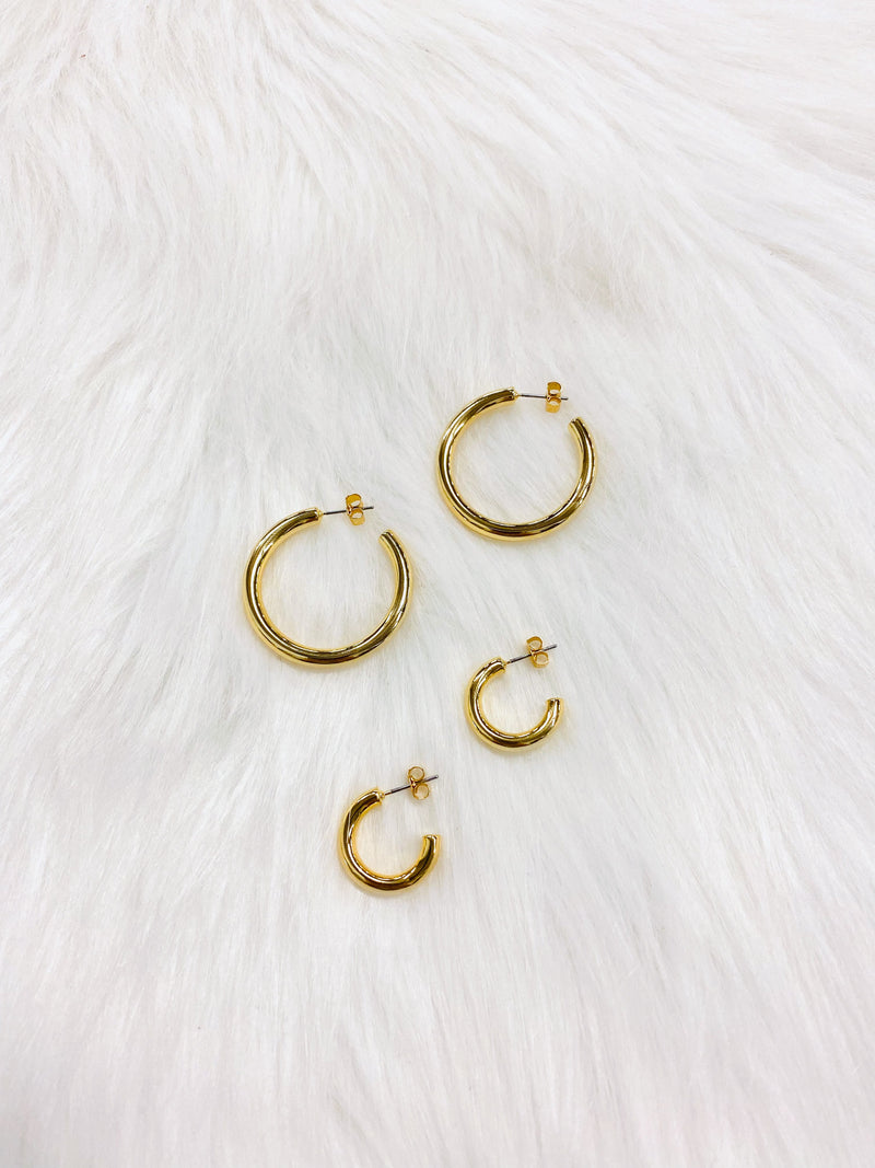 Mini Gold Hoop Earring-HOS Accessories-Uniquities